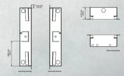 DoorBird D2101V IP Video Door Intercom Stainless Steel 5 DoorBird D2101V IP Video Door Intercom Stainless Steel -Safety Protective Equipment Store D2101V drawing2 81164.1516943983.1280.1280