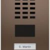 DoorBird MDU IP Video Door Intercom For 2 Tenants, 2 Buttons, Bronze-Finish