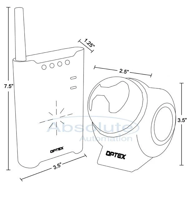 Optex RCTD20U Wireless 2000 Outdoor Motion Alarm 2 Optex RCTD20U Wireless 2000 Outdoor Motion Alarm - Image 2