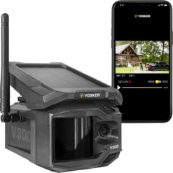 Vosker V300 Solar Powered Cellular Security Camera -Safety Protective Equipment Store v300 with phone
