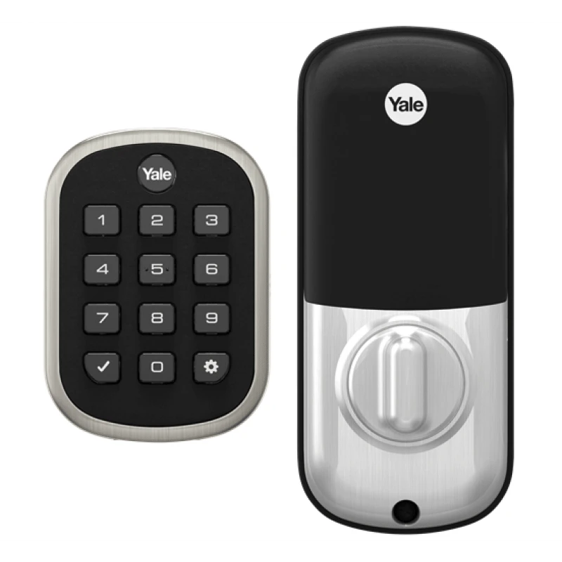 Yale YRD136-ZW2-619 Pro Pushbutton Deadbolt Z-Wave Key Free, Satin Nickel 1 Yale YRD136-ZW2-619 Pro Pushbutton Deadbolt Z-Wave Key Free, Satin Nickel